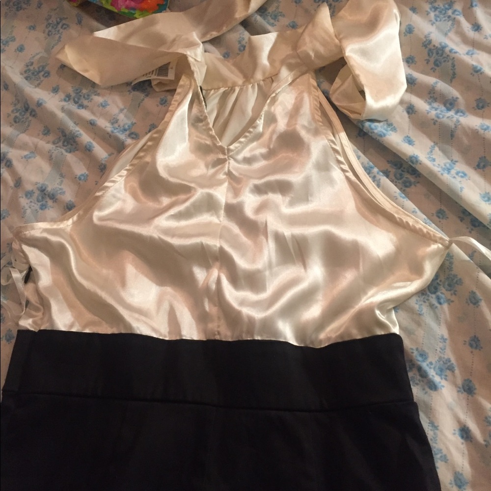 Ivory and black dress NWT - Picture 6 of 9